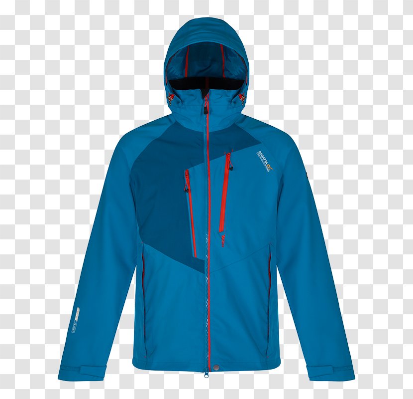 Jacket Raincoat T-shirt Blouson - Azure - Regatta Blue Transparent PNG