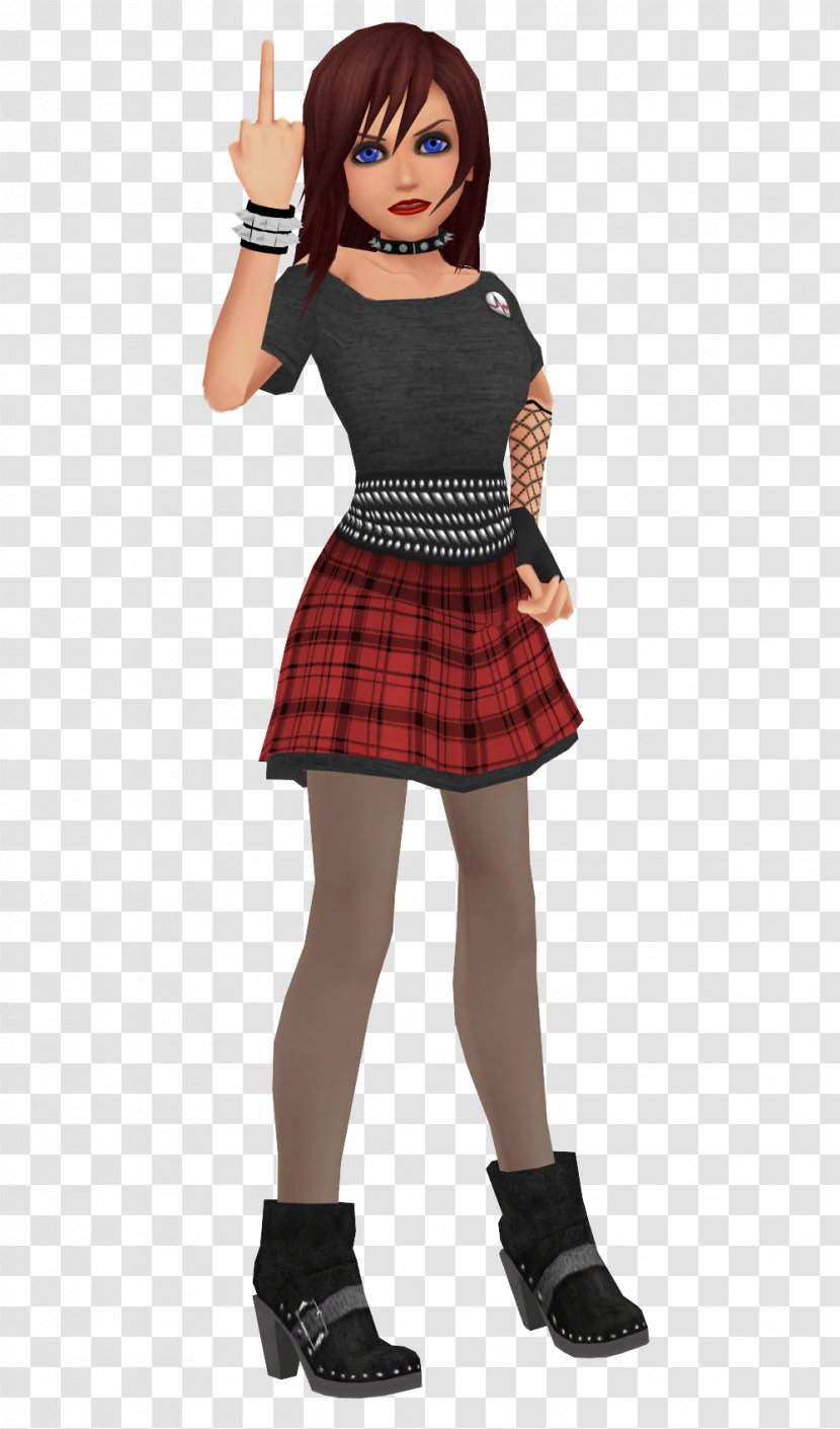 Kingdom Hearts III Kairi Sora Naminé - Plaid - Costume Transparent PNG