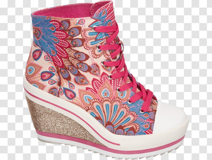Pink M Boot Shoe Walking Pattern - Outdoor Transparent PNG