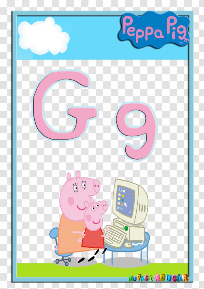 George Pig Peppa - Picture Frame - Season 4 Alphabet Night Animals; Flying On Holiday; Holiday House Part 1Vx Transparent PNG