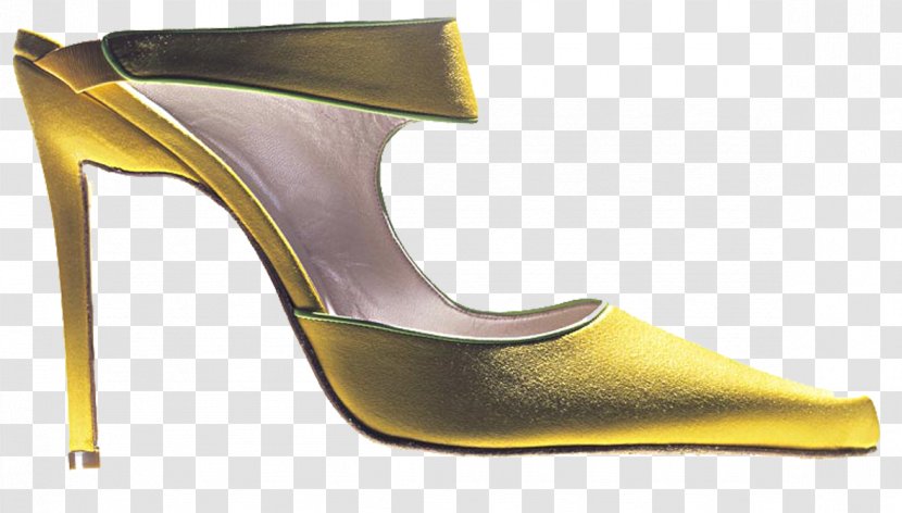 O Bolo Cake Shoe Sugar Paste Cream - Women Yellow Noble Heels Transparent PNG