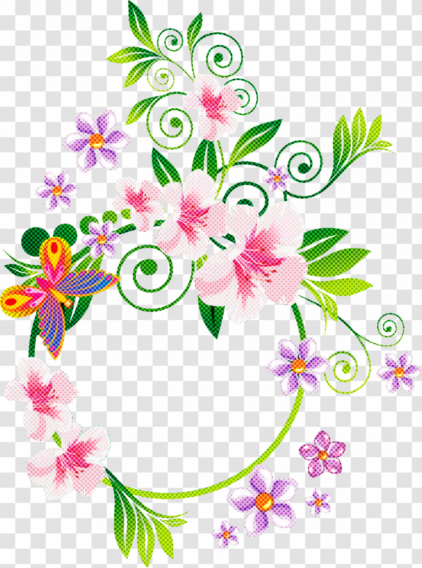 Lily Round Frame Lily Frame Floral Frame Transparent PNG