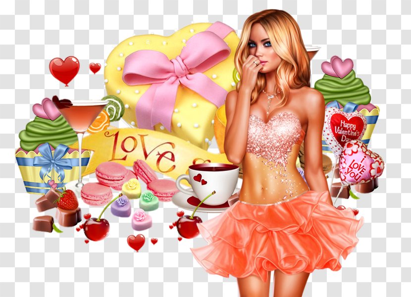 Food Barbie Torte - Saint Valentine Transparent PNG