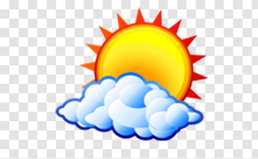 Clip Art Image Cloud Weather Forecasting - Smile - Cloudy Sun Transparent PNG