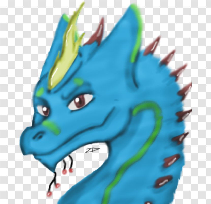 Dragon Organism Electric Blue Transparent PNG