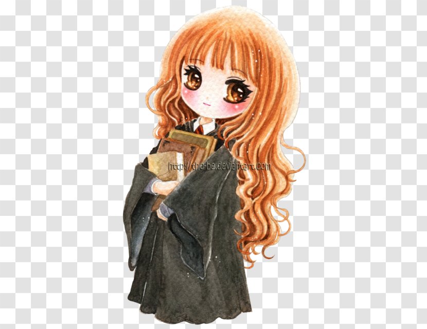 Hermione Granger Ron Weasley Professor Severus Snape Draco Malfoy Molly - Cartoon - Harry Potter Cute Transparent PNG