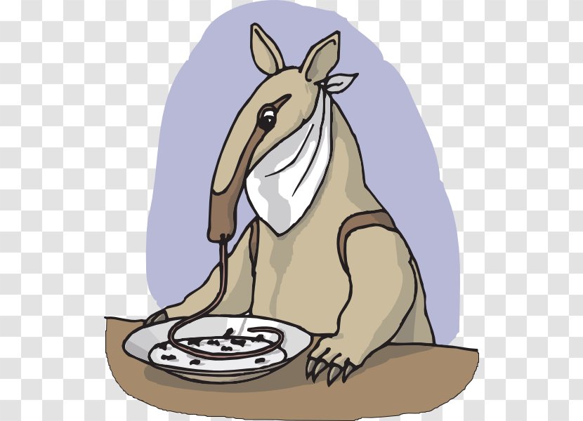 Giant Anteater Eating Clip Art - Tail - Cliparts Transparent PNG
