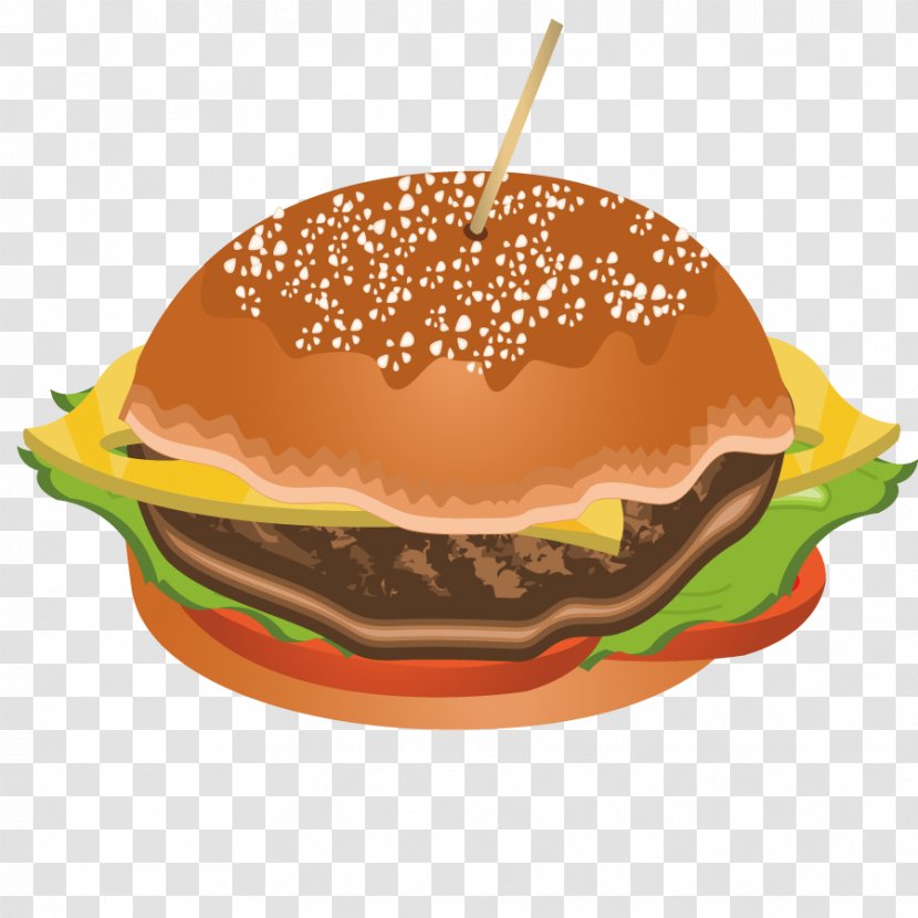 Cheeseburger Hamburger Fast Food Veggie Burger Breakfast - Gastronomy - Gourmet Bread Transparent PNG