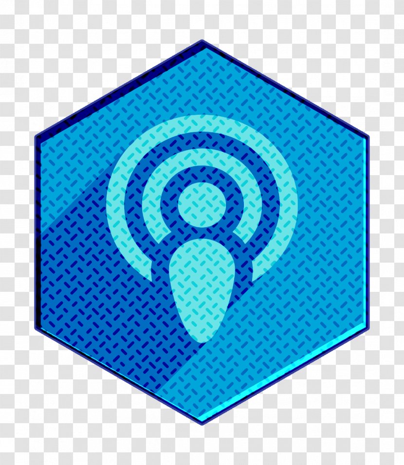 Social Media Icon - Electric Blue - Symbol Transparent PNG