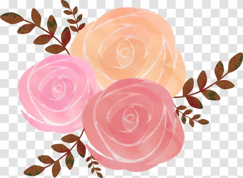 Watercolor Painting Drawing Rose - Plant Transparent PNG