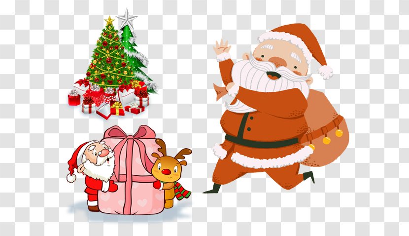 Santa Claus Christmas Decoration Gift Card Transparent PNG