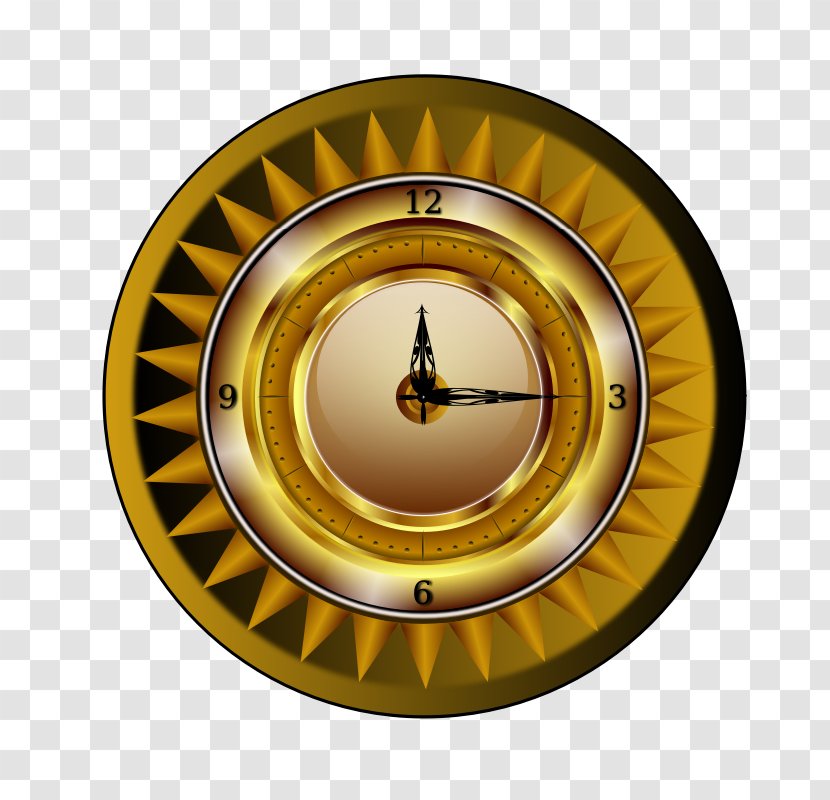 Quartz Clock Alarm Clocks Gold Watch - A Picture Of Transparent PNG