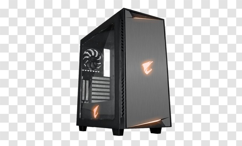 Computer Cases & Housings Graphics Cards Video Adapters AORUS AC300W ATX Mid-Tower Desktop Gaming Chassis Aorus Gigabyte R2 PC Case Technology - Twin Towers Collapse YouTube Transparent PNG