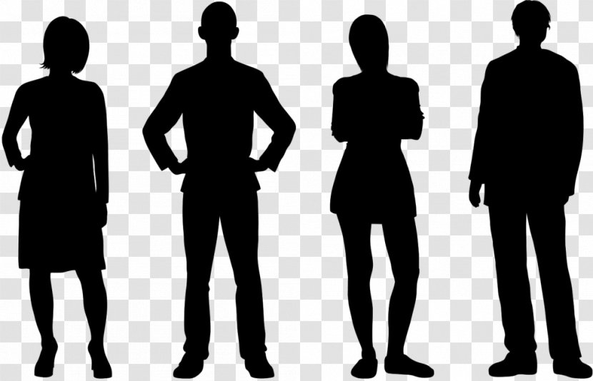 Silhouette Black And White - Shoulder Transparent PNG