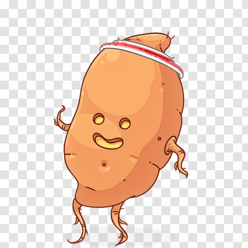 Cartoon Nose American Food Potato - Snack Transparent PNG