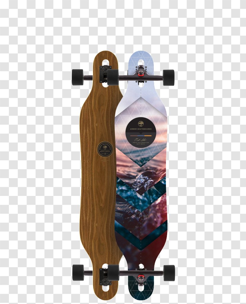 Longboarding Skateboard Arbor Axis Walnut Snowboard - Freebord - Longboard Decks Transparent PNG