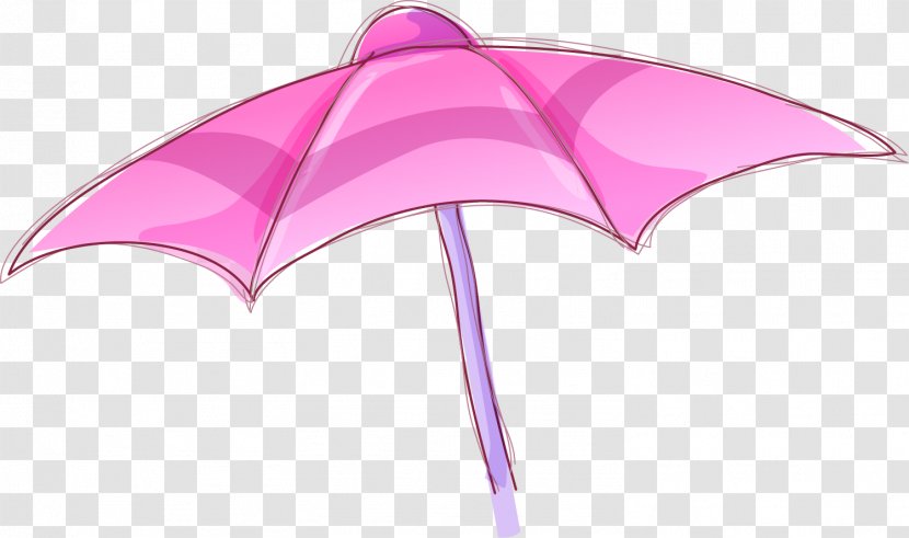 Umbrella - Designer - Small Fresh Purple Transparent PNG