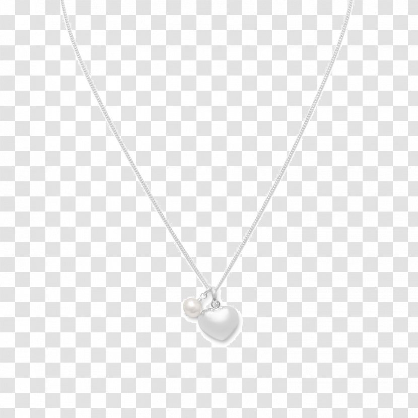 Locket Silver Necklace Jewellery Pearl - Gratis Transparent PNG