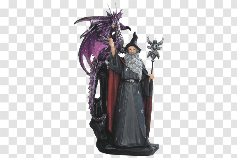 Figurine Merlijn Magician Dragon Sorcerer - Collectable Transparent PNG