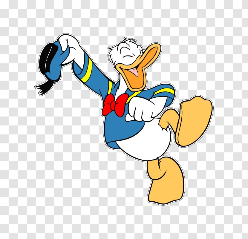 Donald Duck Daisy Cartoon Clip Art - Vertebrate Transparent PNG