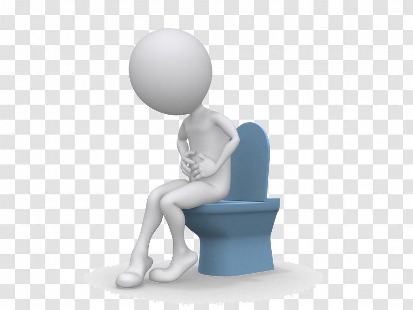 Large Intestine Defecation Irritable Bowel Syndrome Gastrointestinal Tract Constipation - Eating - Toilet Man Transparent PNG
