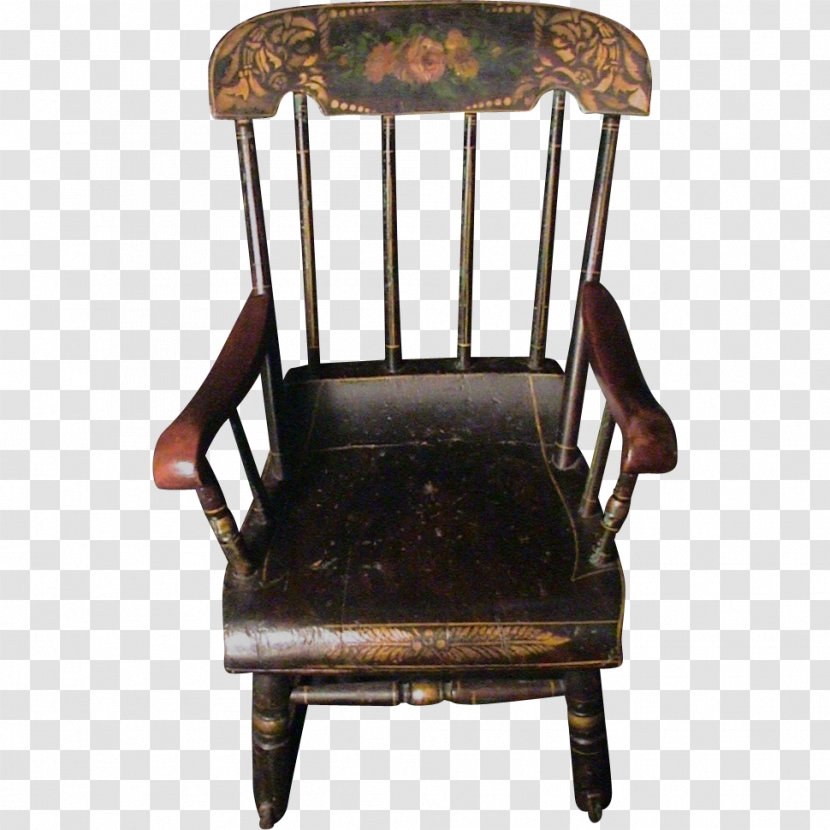 Rocking Chairs Antique Furniture - Interior Design Services - Childlike Hand Painted Transparent PNG