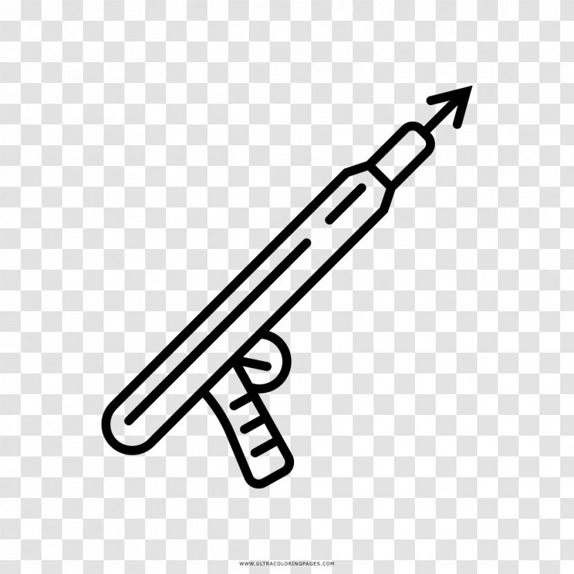 Coloring Book Drawing Harpoon Clip Art - Spear Transparent PNG