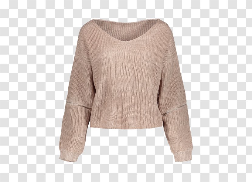 Sweater Sleeve Hoodie Neckline Polar Fleece - Wool - Pants Zipper Transparent PNG