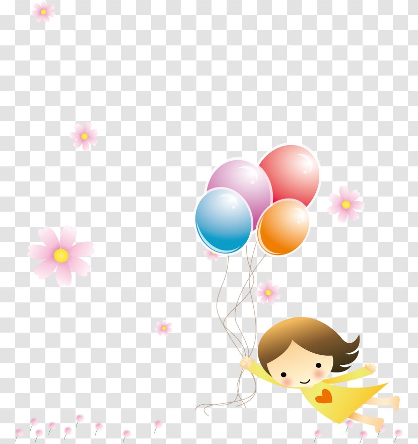 Balloon Cartoon - Child Transparent PNG