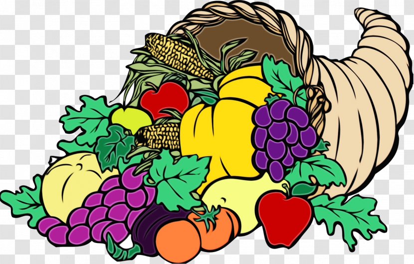 Thanksgiving Cornucopia - Fruit Plant Transparent PNG