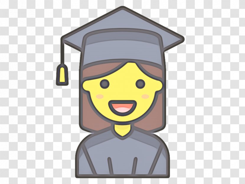 Graduation Icon - Computer - Mortarboard Smile Transparent PNG