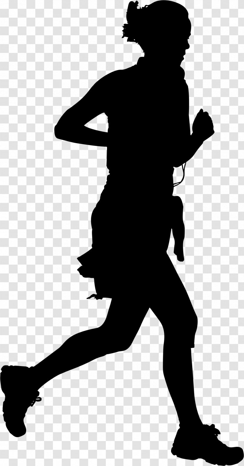 Jogging Silhouette Running Clip Art - Human Behavior Transparent PNG