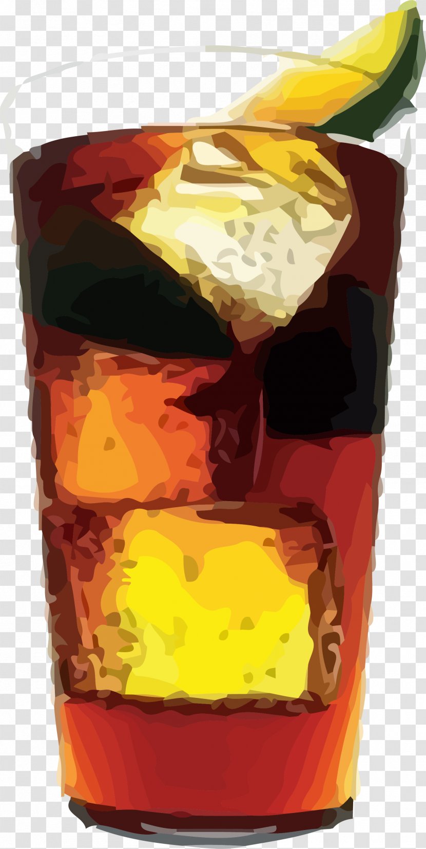 Whisky Cocktail Gin Rum Vodka - Old Fashioned Glass - Iced Milk Tea Transparent PNG