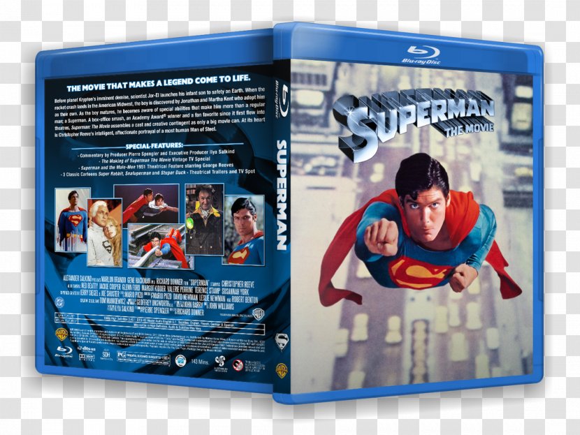 Superman Blu-ray Disc YouTube Film DVD - Christopher Schwarzenegger Transparent PNG