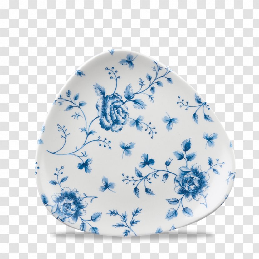 Plate Blue Ceramic Porcelain Platter - Bowl Transparent PNG