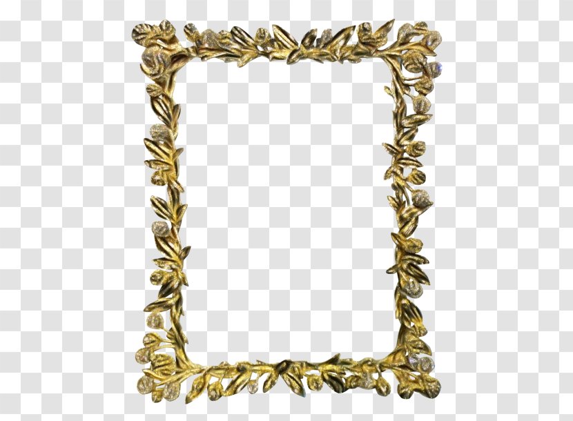 Gold Background Frame - Deluxe Picture Usa - Metal Chain Transparent PNG