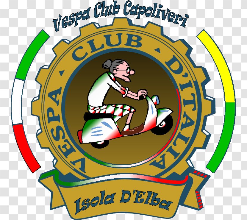 Vespa Club Aosta A.S.D. Food Recreation Logo - Old Transparent PNG