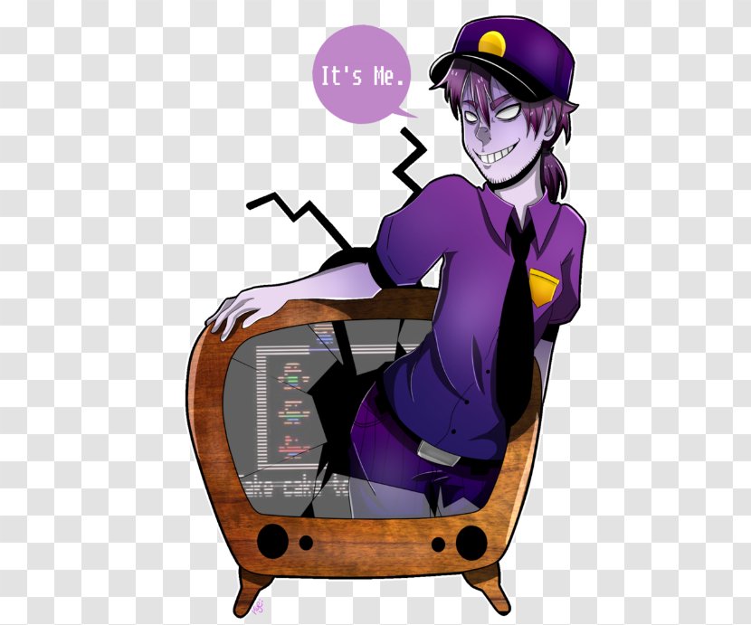 Five Nights At Freddy's 2 Purple Man Drawing Freddy's: Sister Location - Watercolor Transparent PNG