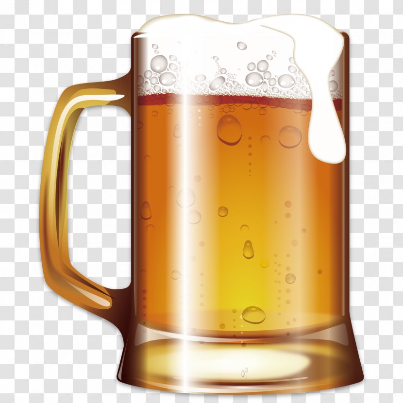 Beer Jug Table-glass Drink - Vector A Glass Of Transparent PNG