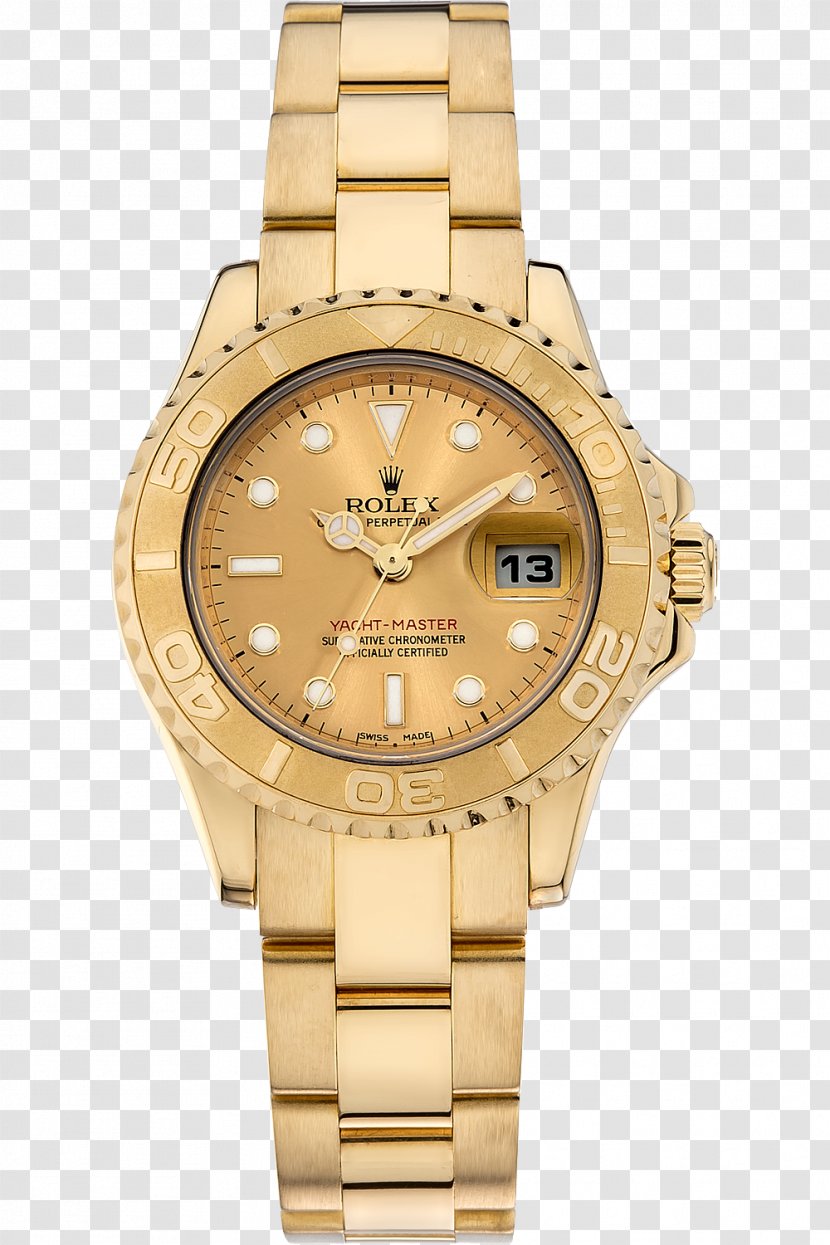 Rolex Watch Clock Gold Mido - Strap Transparent PNG