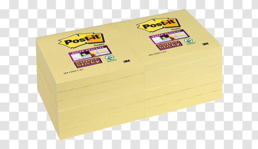 Post-it Note Paper 3M Yellow Adhesive - Color - Post It Notes Transparent PNG