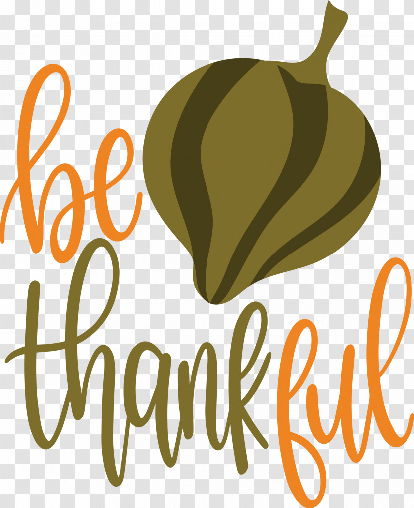 Be Thankful Thanksgiving Autumn Transparent PNG