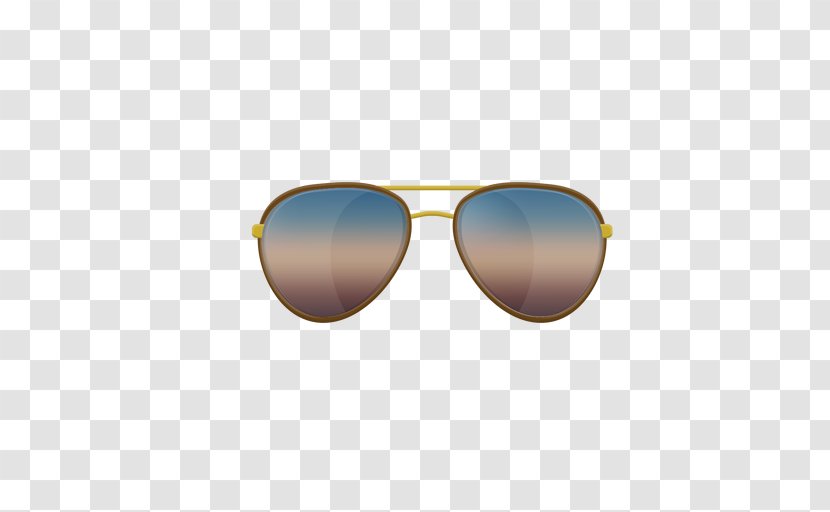 Aviator Sunglasses Eyewear - Blue Transparent PNG