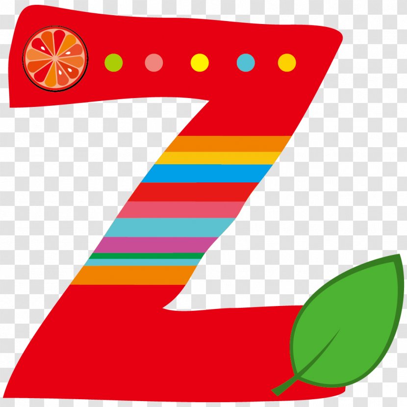Z Letter Xc5 Alphabet - Cartoon Creative Fruit Transparent PNG