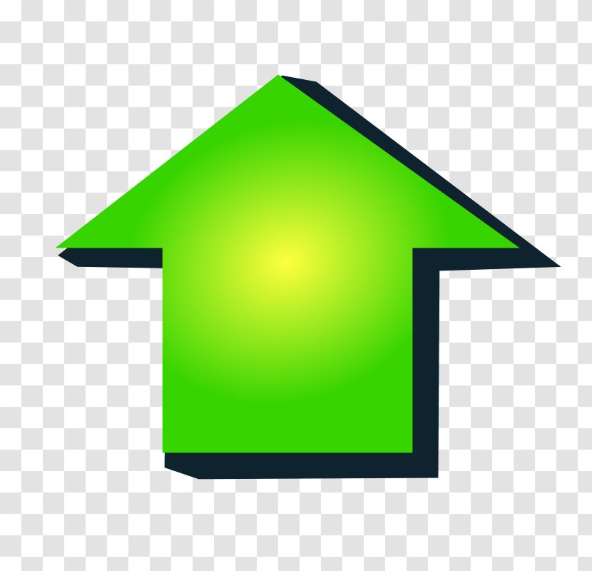 Green Arrow Clip Art - Triangle - Real Estate Clipart Transparent PNG