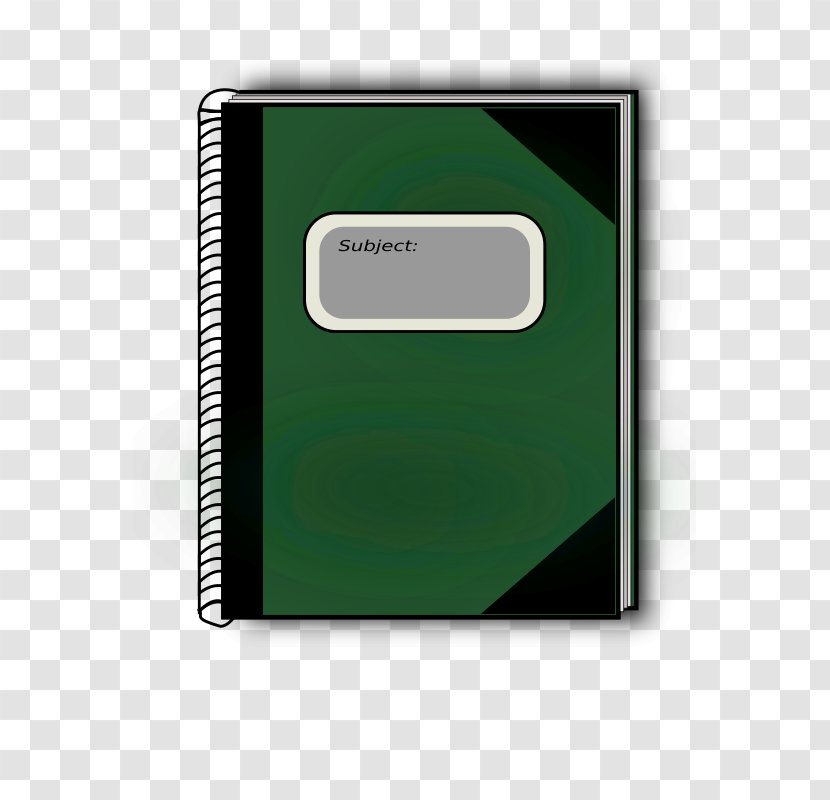 Notebook Clip Art - Drawing - Subject Box Transparent PNG