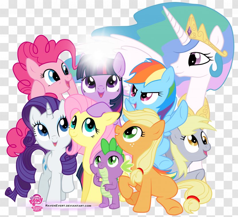 Rainbow Dash Twilight Sparkle Pinkie Pie Applejack Rarity - Watercolor - My Little Pony Free Download Transparent PNG
