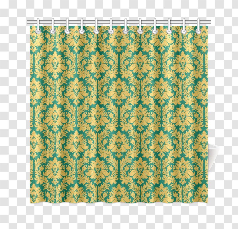 Green Turquoise - Yellow Curtain Transparent PNG