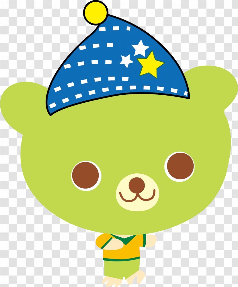 Clip Art - Smile - Cartoon Green Bear Transparent PNG