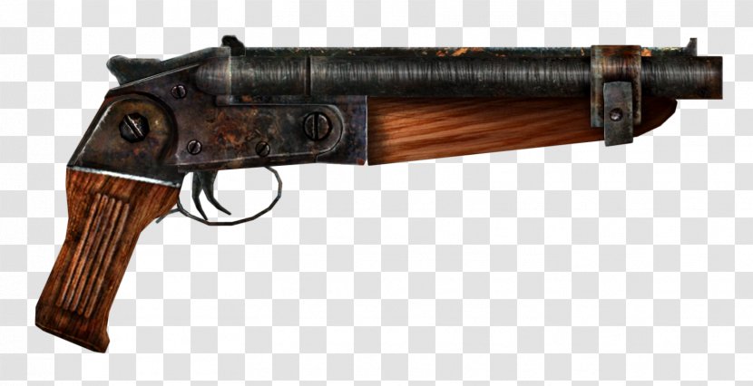 Fallout 3 4 Sawed-off Shotgun Weapon - Cartoon Transparent PNG